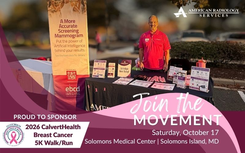 American Radiology Sponsors CalvertHealth Breast Cancer 5K Walk/Run