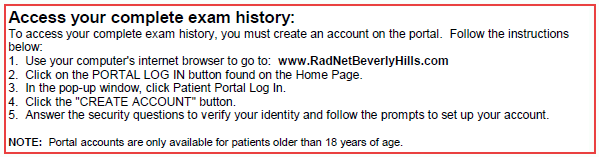 Portal Pass — Create an Account instructions