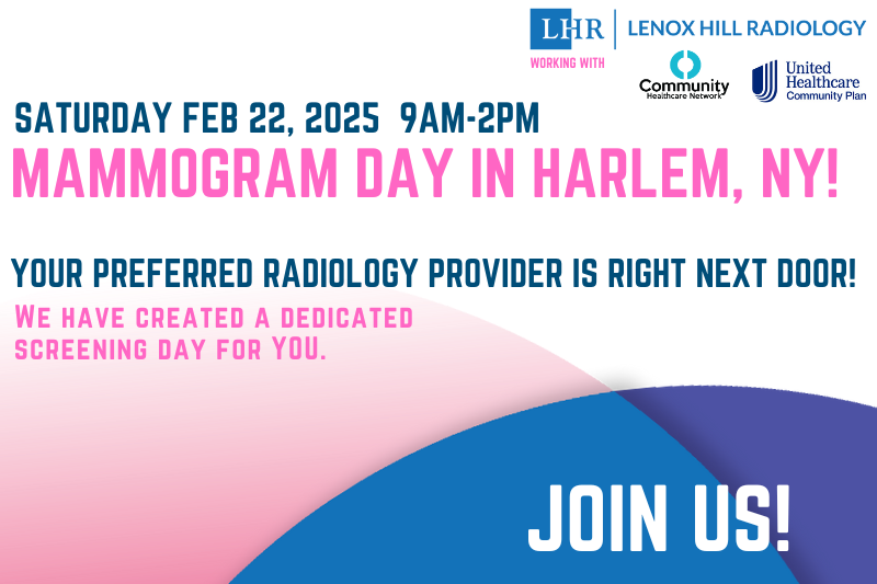 Mammogram day in Harlem New York at Lenox Hill Radiology