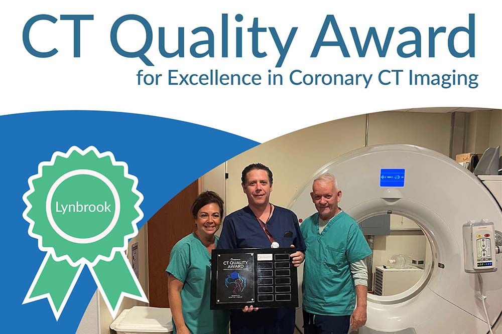 Lynbrook Earns the CT Quality Award for Excellence in Coronary CT Imaging